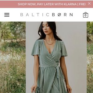 Baltic Born Velvet Wrap Dress